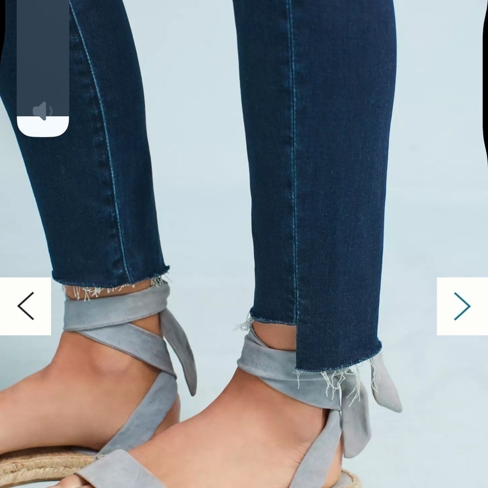 Mother The Stunner Zip Ankle Step Fray Size 25 NWOT - Picture 11 of 12